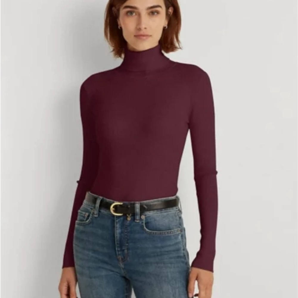 Ralph Lauren Burgundy turtle neck